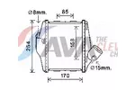 Chłodnica powietrza doładowującego - intercooler AVA CLEVER CHOICE MCA4016