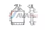 Chłodnica. układ chłodzenia silnika AVA QUALITY COOLING MF2038