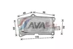 Chłodnica oleju silnikowego AVA CLEVER CHOICE MS3346