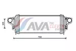 Chłodnica powietrza doładowującego - intercooler AVA CLEVER CHOICE MSA4551