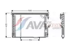 Chłodnica klimatyzacji - skraplacz AVA CLEVER CHOICE MS5195