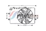 Wentylator chłodnicy silnika AVA CLEVER CHOICE MS7509