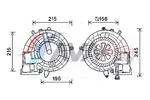 Silnik elektryczny, dmuchawa wewnętrzna AVA CLEVER CHOICE MS8612