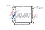 Chłodnica oleju silnikowego AVA CLEVER CHOICE MN3091