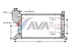 Chłodnica wody AVA CLEVER CHOICE MSA2343