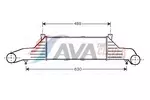 Chłodnica powietrza doładowującego - intercooler AVA CLEVER CHOICE MSA4295