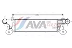 Chłodnica powietrza doładowującego - intercooler AVA CLEVER CHOICE MSA4320
