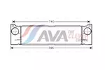 Chłodnica powietrza doładowującego - intercooler AVA CLEVER CHOICE MSA4370