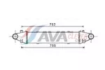Chłodnica powietrza doładowującego - intercooler AVA CLEVER CHOICE MSA4525