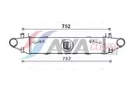 Chłodnica powietrza doładowującego - intercooler AVA CLEVER CHOICE MSA4596