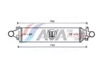 Chłodnica powietrza doładowującego - intercooler AVA CLEVER CHOICE MSA4659