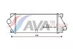 Chłodnica powietrza doładowującego - intercooler AVA CLEVER CHOICE MSA4677