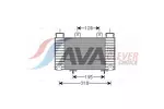 Chłodnica powietrza doładowującego - intercooler AVA CLEVER CHOICE MZA4250