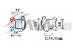Chłodnica oleju silnikowego AVA CLEVER CHOICE OL3581