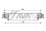 Chłodnica powietrza doładowującego - intercooler AVA CLEVER CHOICE OL4661