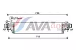 Chłodnica powietrza doładowującego - intercooler AVA CLEVER CHOICE OL4662