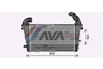 Chłodnica powietrza doładowującego - intercooler AVA CLEVER CHOICE OL4707