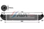 Chłodnica powietrza doładowującego - intercooler AVA CLEVER CHOICE OL4719