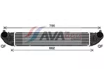 Chłodnica powietrza doładowującego - intercooler AVA CLEVER CHOICE OL4720