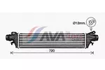 Chłodnica powietrza doładowującego - intercooler AVA CLEVER CHOICE OL4725