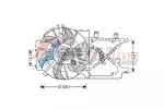 Wentylator chłodnicy silnika AVA CLEVER CHOICE OL7516