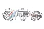Silnik elektryczny, dmuchawa wewnętrzna AVA CLEVER CHOICE OL8636