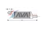 Chłodnica powietrza doładowującego - intercooler AVA CLEVER CHOICE OLA4322