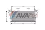 Chłodnica powietrza doładowującego - intercooler AVA CLEVER CHOICE OLA4401