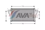 Chłodnica powietrza doładowującego - intercooler AVA CLEVER CHOICE OLA4492