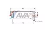 Chłodnica powietrza doładowującego - intercooler AVA CLEVER CHOICE PE4344