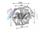Wentylator chłodnicy silnika AVA CLEVER CHOICE PE7556