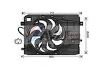 Wentylator chłodnicy silnika AVA CLEVER CHOICE PE7561