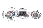Silnik elektryczny, dmuchawa wewnętrzna AVA CLEVER CHOICE PE8504
