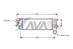 Chłodnica powietrza doładowującego - intercooler AVA CLEVER CHOICE PEA4204