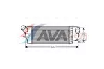 Chłodnica powietrza doładowującego - intercooler AVA CLEVER CHOICE PEA4336