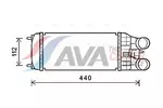 Chłodnica powietrza doładowującego - intercooler AVA CLEVER CHOICE PEA4361