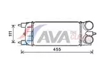 Chłodnica powietrza doładowującego - intercooler AVA CLEVER CHOICE PEA4365
