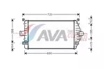 Chłodnica powietrza doładowującego - intercooler AVA CLEVER CHOICE RT4277