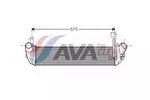 Chłodnica powietrza doładowującego - intercooler AVA CLEVER CHOICE RT4346