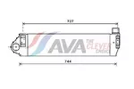 Chłodnica powietrza doładowującego - intercooler AVA CLEVER CHOICE RT4482