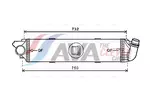 Chłodnica powietrza doładowującego - intercooler AVA CLEVER CHOICE RT4622