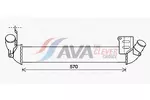 Chłodnica powietrza doładowującego - intercooler AVA CLEVER CHOICE RT4641