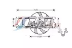 Wentylator chłodnicy silnika AVA CLEVER CHOICE RT7537