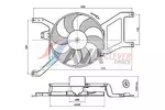 Wentylator chłodnicy silnika AVA CLEVER CHOICE RT7685