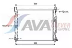 Chłodnica wody AVA CLEVER CHOICE RTA2470