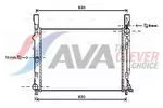Chłodnica wody AVA CLEVER CHOICE RTA2472