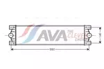 Chłodnica powietrza doładowującego - intercooler AVA CLEVER CHOICE RTA4359