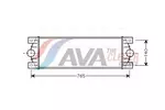 Chłodnica powietrza doładowującego - intercooler AVA CLEVER CHOICE RTA4329