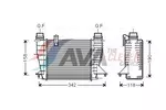 Chłodnica powietrza doładowującego - intercooler AVA CLEVER CHOICE RTA4553