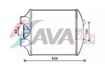 Chłodnica powietrza doładowującego - intercooler AVA CLEVER CHOICE ST4040